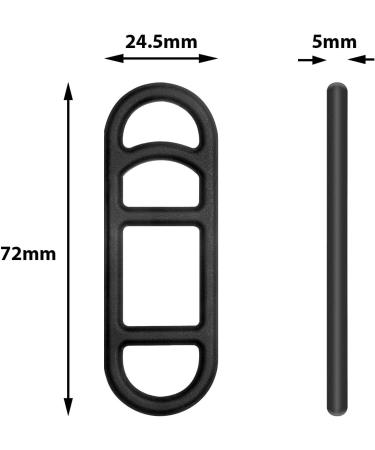 12 Pack Silicone Bicycle Light Straps - Cycling Rubber Mount Bands for Bike Lights in Black - Buy Online on GoSupps.com