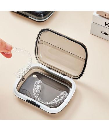 YOXIER Clear Braces Organizer Sure Here's A Product Title for Listing Portable Storage Box Safe Washable Design Eco-friendly Home Office Travel Clear Grey - Buy Online on GoSupps.com