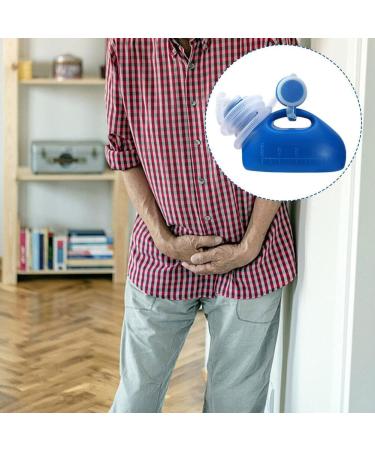 Portable Male Car Urinal 2000ml Large Capacity Reusable Bottles Urinal Travel Mobile Pee Night Camping Potty with Pot Lid Blue 1pcs - Buy Online on GoSupps.com