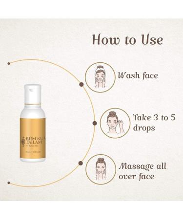 Vasu Kumkumadi Tailam 100% Ayurvedic - controls Acne Rosacea Pimples and gives Radiant Skin - Enriched With Pure Saffron 25ml - Buy Online on GoSupps.com