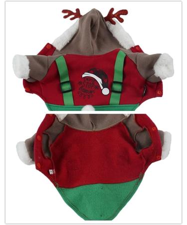 SAMGU Warm Christmas Dog Sweater Hoodie for Large Dogs | Cozy Elk Design | International Shipping Available - Buy Online on GoSupps.com