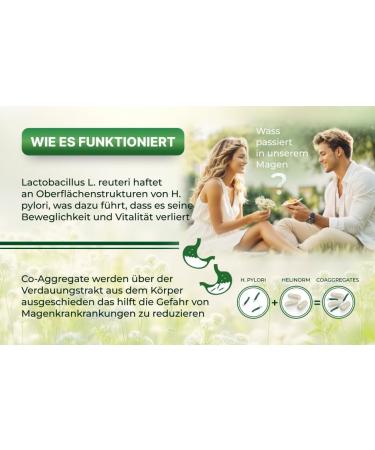 Helinorm Metabiotics with Pylopass | Vegan Supplements for Helicobacter Pylori & Gastritis Relief | 30 Capsules Made in Germany - Buy Online on GoSupps.com
