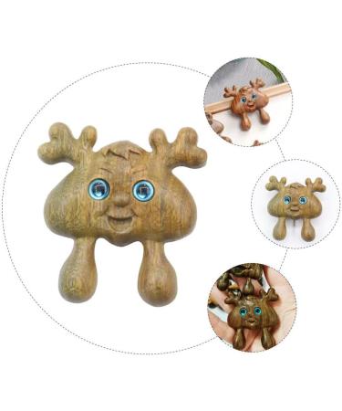 Exceart Hirschhorn-Shaped Acupuncture Massage Stick | Deep Tissue Trigger Point Therapy Tool for Foot & Body | Mini Handing Tool for Meridian Massage - Buy Online on GoSupps.com