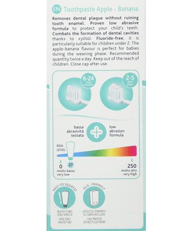 Chicco Toothpaste - Apple/Banana Flavor 50ml | Natural Kids Oral Care for Healthy Smiles - Buy Online on GoSupps.com