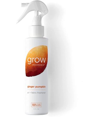 Grow Fragrance Ginger Pumpkin 100% Plant Based Air + Fabric Freshener Spray 5 oz - Fall Limited Edition - Buy Online on GoSupps.com