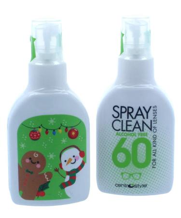Glasses cleaning spray SPRAY CLEAN alcohol-free - 60ml - Merry Christmas