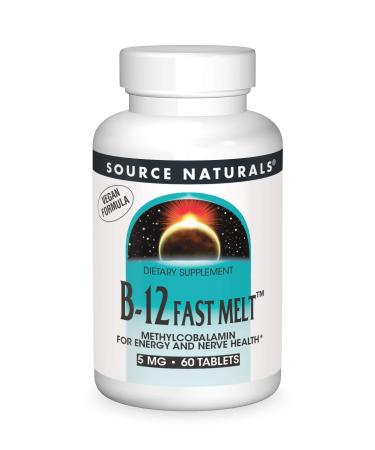 Source Naturals B-12 Fast Melt 5 mg 60 Tablets