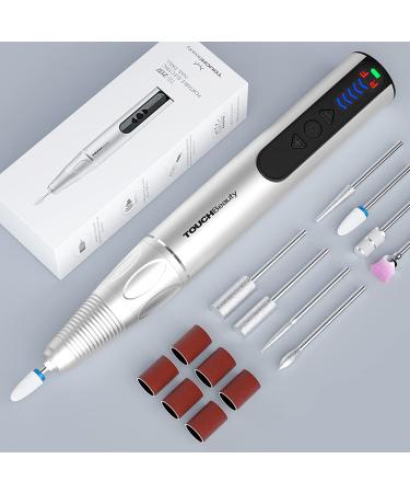 TOUCHBeauty 8 in 1 Electric Cordless Manicure Pedicure Nail Files Set Dual Rotation Electric Manicure Drill Set 8 Versatile Attachments 5 - Speed Motor Fast Rotation (30000 RPM) AG-2137