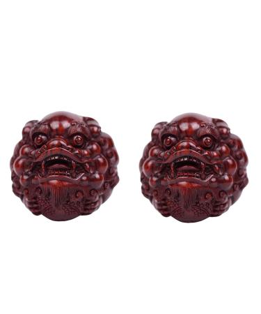 Unbit ballstretcher magnetic stress ball fitness balls that can be carried with sound walnut sculpture solid guarantee for the ball (color: b size: 50mm) 50mm b