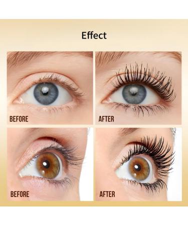 Waterproof mascara with 2sided brush lengthening and thickening long lasting easy to remove precision brush black - Buy Online on GoSupps.com