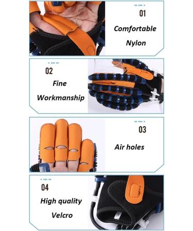 Rehabilitation Robot Gloves Hemiplegia Finger Trainer Stroke Hand Splint for Increasing Strength Passive Mirror Mode Single Finger Training (Left Hand) - Buy Online on GoSupps.com