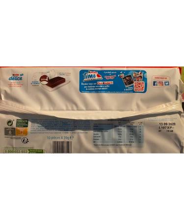 Ferrero Delice Pack of 10 small filled cakes of 39 g - Buy Online on GoSupps.com