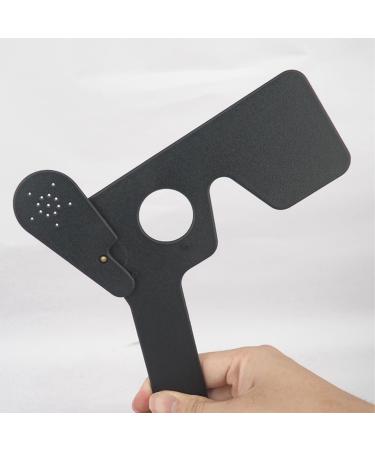 LLKOZN 10X Professional Ophthalmic Lorgnette - 17 Pinhole Black Plastic Vision Test Closure for Accurate Eye Testing - Buy Online on GoSupps.com
