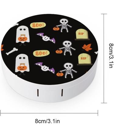 Buy Bagea-Ka Halloween Ghosts & Skeletons Contact Lens Case - Eye Care Kit with Mirror Tweezers & Solution Bottle for Travel & Home - Buy Online on GoSupps.com