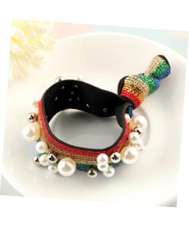 Beaupretty Pearl Hair Rope elastic hair bands hair ribbons for girls for girls hair pearl hairband for women multi-bead Pearl Hair Ties - Buy Online on GoSupps.com