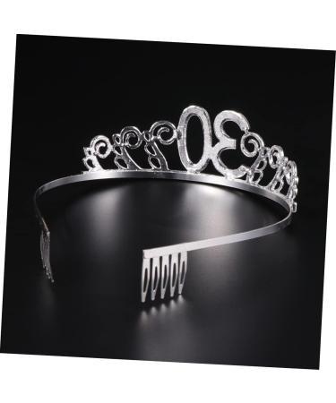 1 Set Birthday Tiara Headband Headbands Women Belt Rhinestone Headband Rhinestone Headpiece Ladies Suits Birthday Party Decorations Plain Sash Fabulous Sash Beauty Make up Decorate - Buy Online on GoSupps.com