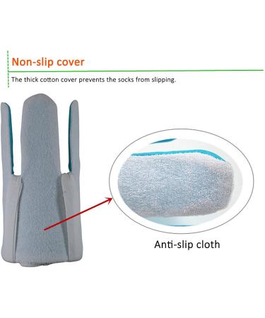 Socks Wearing Helper Elderly Sock Aid Strong Flexibility for Indoor(Blue and White) - Buy Online on GoSupps.com