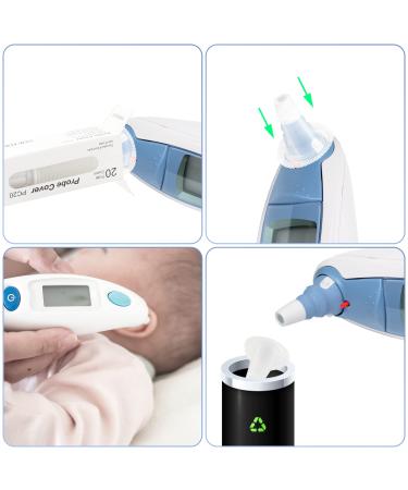 200pcs Disposable Ear Thermometer Probe Covers for Braun Models - Digital Thermometer Accessories - Buy Online on GoSupps.com