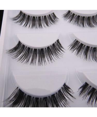Bluelans 5 Pairs Natural Look Fake Eyelashes - Premium False Eyelash Extensions for Makeup | International Shipping Available - Buy Online on GoSupps.com
