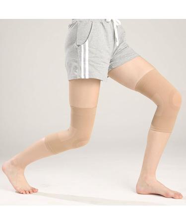 Men & Women Knee Brace - Stretchy Compression Sleeve for Arthritis Running Meniscus Tear & Knee Pain Relief | One Size Fits All - Color B - Buy Online on GoSupps.com