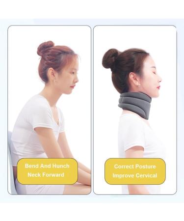 Neck Brace for Neck Pain and Support - Soft Cervical Collar for Sleeping - Vertebrae Whiplash Wrap Aligns Stabilizes & Relieves Pressure for Women & Men yl-105023(Color:Gray1) - Buy Online on GoSupps.com