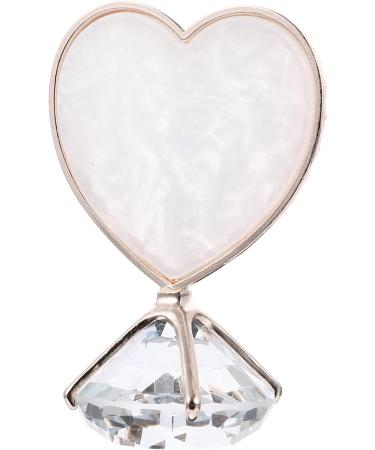 Minkissy Nail Art Display Stand Nail Color Mixing Board Nail Art Pallet Gel Manicure Tool Nail Art Painting Resin Nail Earring Display Stand Nail Mixing Crystal Heart-shaped Diamond Bottom Assorted Color 1 - Buy Online on GoSupps.com