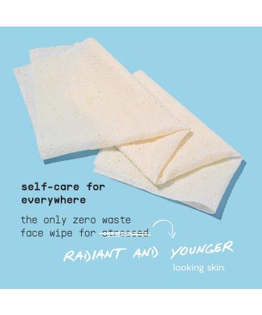Calm Line Facial Wipes - Brightening Unscented Towelettes with AHA/BHA Clover & Calendula | 15ct - Natural Facial Cleansing Wipes - Buy Online on GoSupps.com