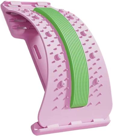 Back arch stretcher Lower Back MassagerErgonomic Massage Traction Board Nonslip 3 Levels Adjustable for Muscle Relaxation Men Women Athletes Pink - Buy Online on GoSupps.com