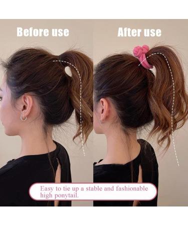 Miupoo Knotted Button Hair Tie Set Knot Scrunchies Elastic Rubber Band Hair Ropes for Women High Ponytail Tie Hair Rope Stretchy Thickened Durable for Thick and Long Hair 5Pieces DAJIE - Buy Online on GoSupps.com