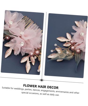 minkissy 1 Pc Comb Flower Hair Accessories Bridal Headpiece Hair Decorations Exquisite Headwear Hair Accessory Handmade Hair Decor Flower Hair Decor Hairpin Fabric Bride The Flowers - Buy Online on GoSupps.com