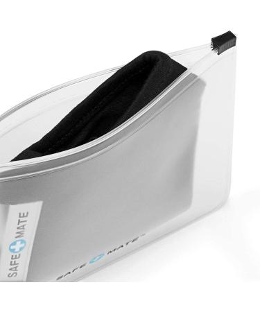 Safe+Mate Face Mask Storage Bags - 3 Reusable Carrying Pouch | Fits Most Cloth Masks - 3 Pack (2 Frosted, 1 Holographic) - Buy Online on GoSupps.com