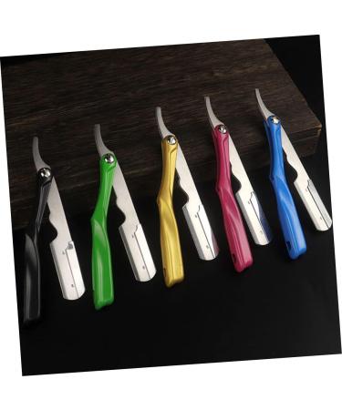 Frcolor 4-Piece Manual Razor Cartridge Set | Barber Wet Razor & Eyebrow Grooming Tools for Men - Premium Razor Blades & Holder - Buy Online on GoSupps.com