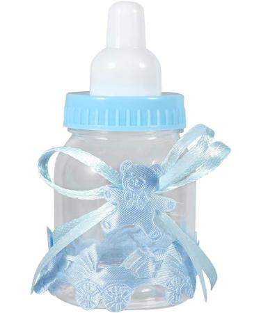 Haofy Baby Shower Bottles - 12 Pcs Candy Gift Box for Girl Boy Newborn Birthday Blue Decorations - Buy Online on GoSupps.com