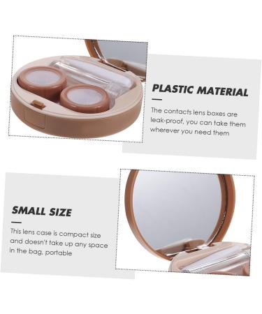Buy Healvian Portable Contact Lens Case with Mirror & Tweezers | Cute Travel Tool Set for Eye Care - Best for Outdoors & Everyday Use - Buy Online on GoSupps.com
