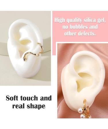 Large Silicone Ear Model for Acupuncture Practice and Jewelry Display - Buy Online on GoSupps.com