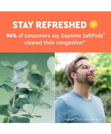 Navage Daytime & Nighttime SaltPods 30-Packs (15 Each Variety) - Salt Pod Refills Only - Exclusively Designed for The Nose Cleaner - Day/Night Sinus Rinse for Better Breathing Around The Clock Daytime & Nighttime Formula - Buy Online on GoSupps.com