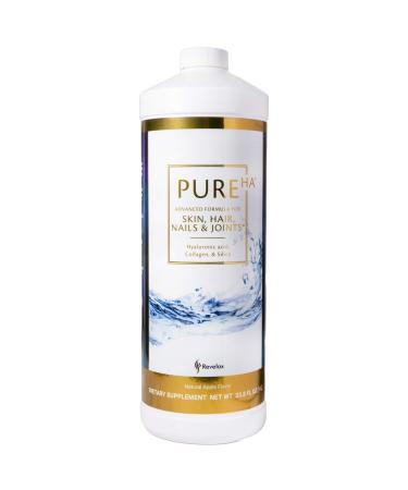 PureHA Advanced Formula 1 litre - Natural health supplement to promote healthy skin hair nails and joints