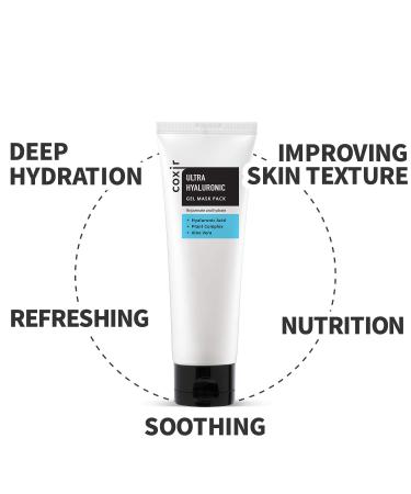 Coxir Ultra Hyaluronic Gel Mask Pack 80ml - Hydrating Sheet Mask for Radiant Skin | Buy Internationally - Buy Online on GoSupps.com