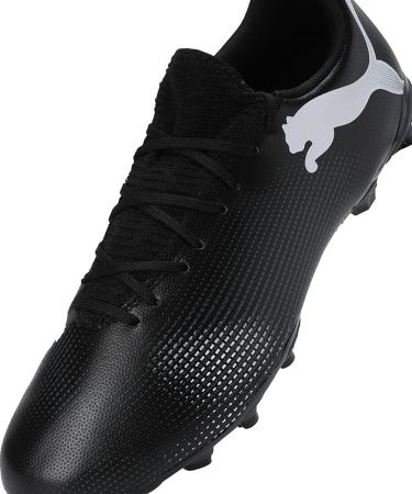 PUMA Men's Future 7 Play FG/AG Soccer Shoe - Black/White Size 43 EU - Ideal for International Shipping - Buy Online on GoSupps.com