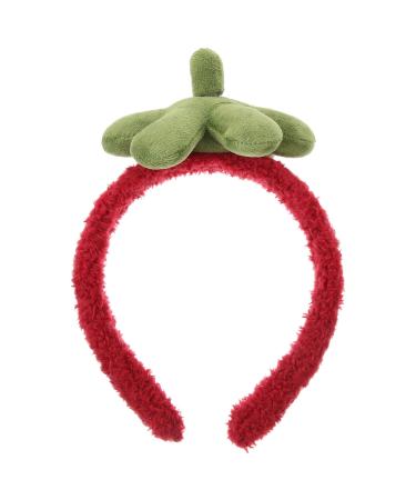 VALICLUD Strawberry Shampoo Strip Headband Spa Hair Band Spa Hairband Girl Coral Fleece Accessories Cuff