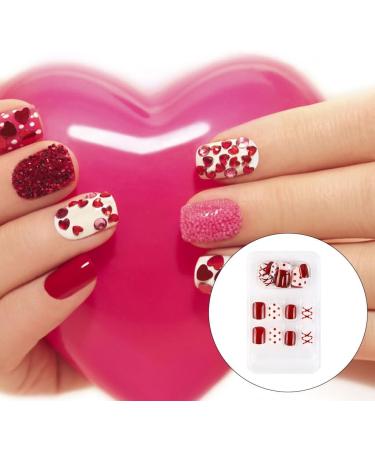 dijiusidy False Nail Perfect Matching Simple to Wear Fingernail Full Coverage Press Type Strong Viscosity Adjustable Paster Type 22 F741 Type 22 F741 - Buy Online on GoSupps.com
