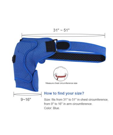 Shoulder Pad Wrap Brace for Men & Women - Adjustable Support for Left/Right Shoulder - Buy Online on GoSupps.com
