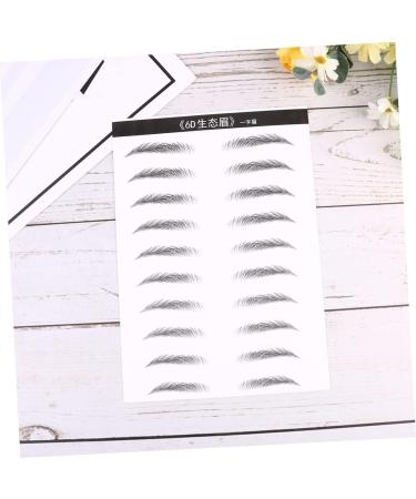FRCOLOR 2 Pairs Waterproof Makeup Stickers Waterproof Artificial Eyebrow Template Cosmetic 4d Makeup Tools - Buy Online on GoSupps.com