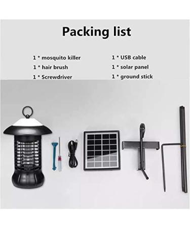 Solar Mosquito Killer Lamp Outdoor Mosquito Killer Lamp 360 UV Trap Waterproof Camping Lantern 2in1 Portable USB Anti Mosquito Fly Insect Killer Lamp - Buy Online on GoSupps.com