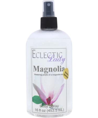 Magnolia Body Spray (Double Strength) 16 ounces Body Mist for Women with Clean Light & Gentle Fragrance Long Lasting Perfume with Comforting Scent for Men & Women Cologne with Soft Subtle Aroma 16 Fluid Ounces (Double Strength)