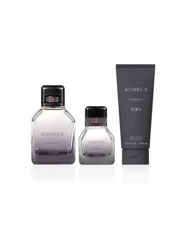 TUMI AWAKEN 08:00 GMT Gift Set - Refreshing Cologne & Body Wash for Men - 3.4 oz & 1.0 oz Eau de Parfum 6.7 oz Body Wash - Buy Online on GoSupps.com