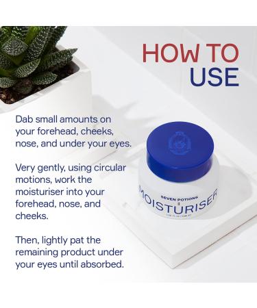 SEVEN POTIONS Anti Aging Moisturizer for Men | Fragrance Free Fast Absorbing Natural & Vegan | Hydrates Skin Prevents Fine Lines & Wrinkles - 1.69 FL OZ - Buy Online on GoSupps.com