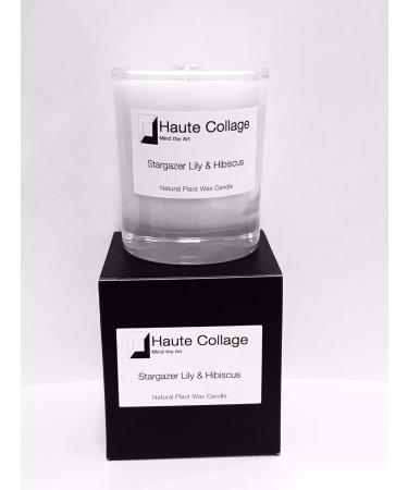 Haute Collage Large 100% Natural Massage Candle 300 ml Aromatherapy Massage Oil in a Glass Jar Elegant Gift - Stargazer & Hibiscus 300 ml - Buy Online on GoSupps.com