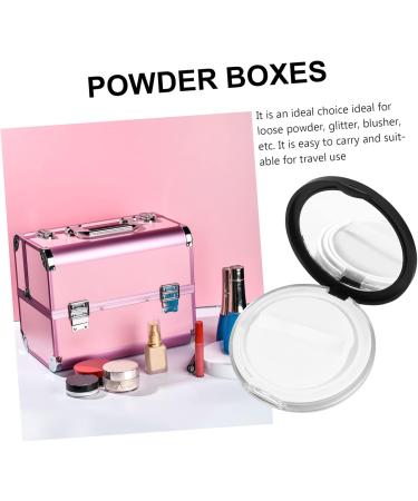 NOLITOY Make Up Mirrors 2pcs Box Loose Box 5g Case Bottle Bulk Travel Plastic Stand Black 7.5x7.5cm - Buy Online on GoSupps.com