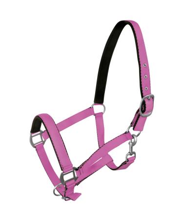 York Horse Halter Fluo soft padded stable halter pasture halter noseband (Full light purple) Full light purple